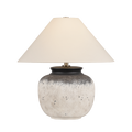 Unearthed Ceramic Table Lamp by Lauren Liess in Flamed White