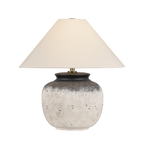 Unearthed Ceramic Table Lamp by Lauren Liess in Flamed White