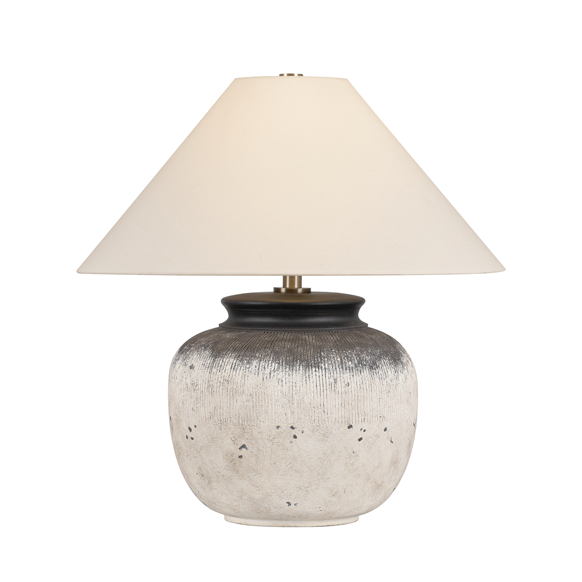 Unearthed Ceramic Table Lamp by Lauren Liess in Flamed White