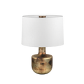 Terron Glass Table Lamp in Patina Brass