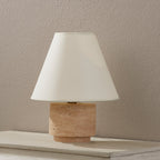 Bronte Travertine Table Lamp detail view 2