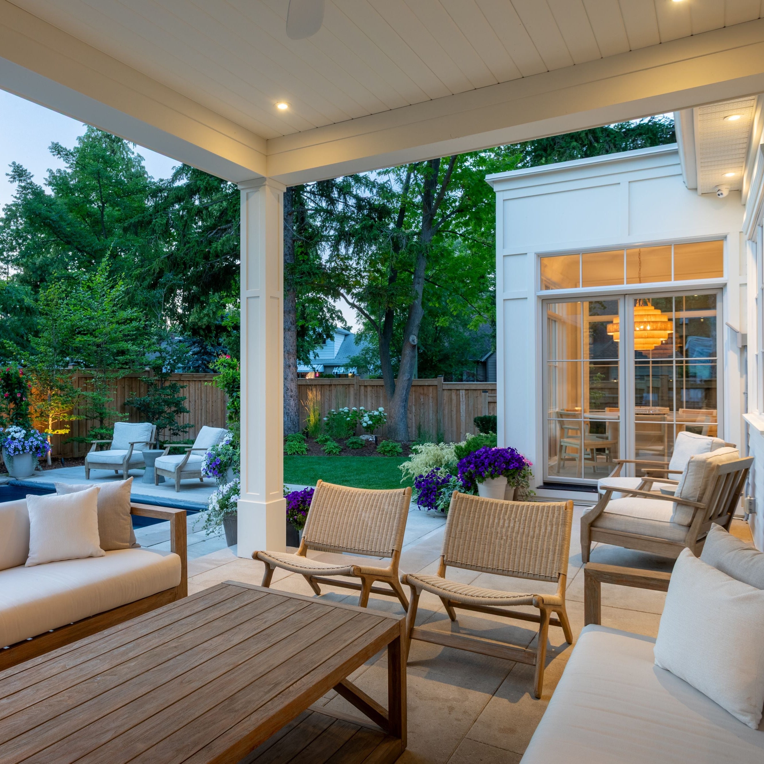 Coastal Teak Cushionless Accent Chair