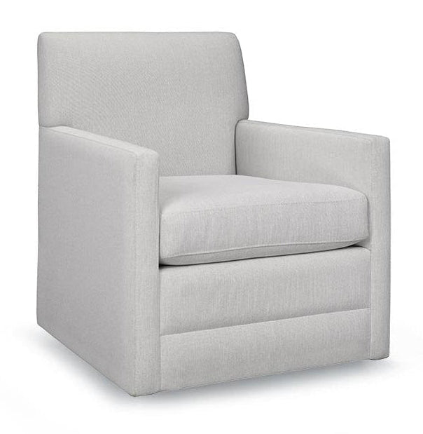 Gray armchair on a white background