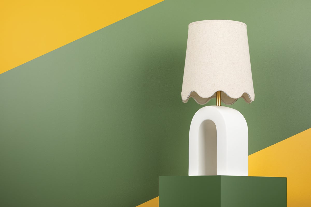 Roshani Ceramic Table Lamp styled in a room 2