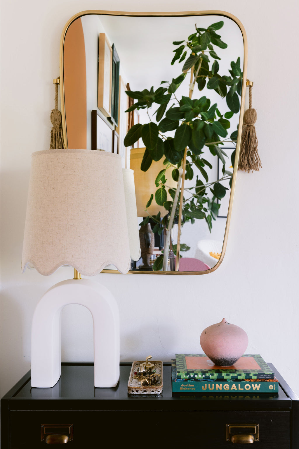 Roshani Ceramic Table Lamp styled in a room 3