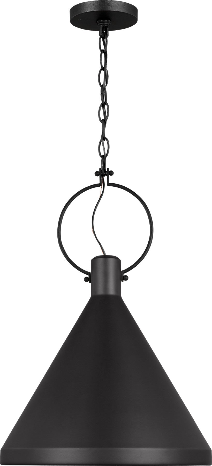 Lyon Medium Pendant in Midnight Black