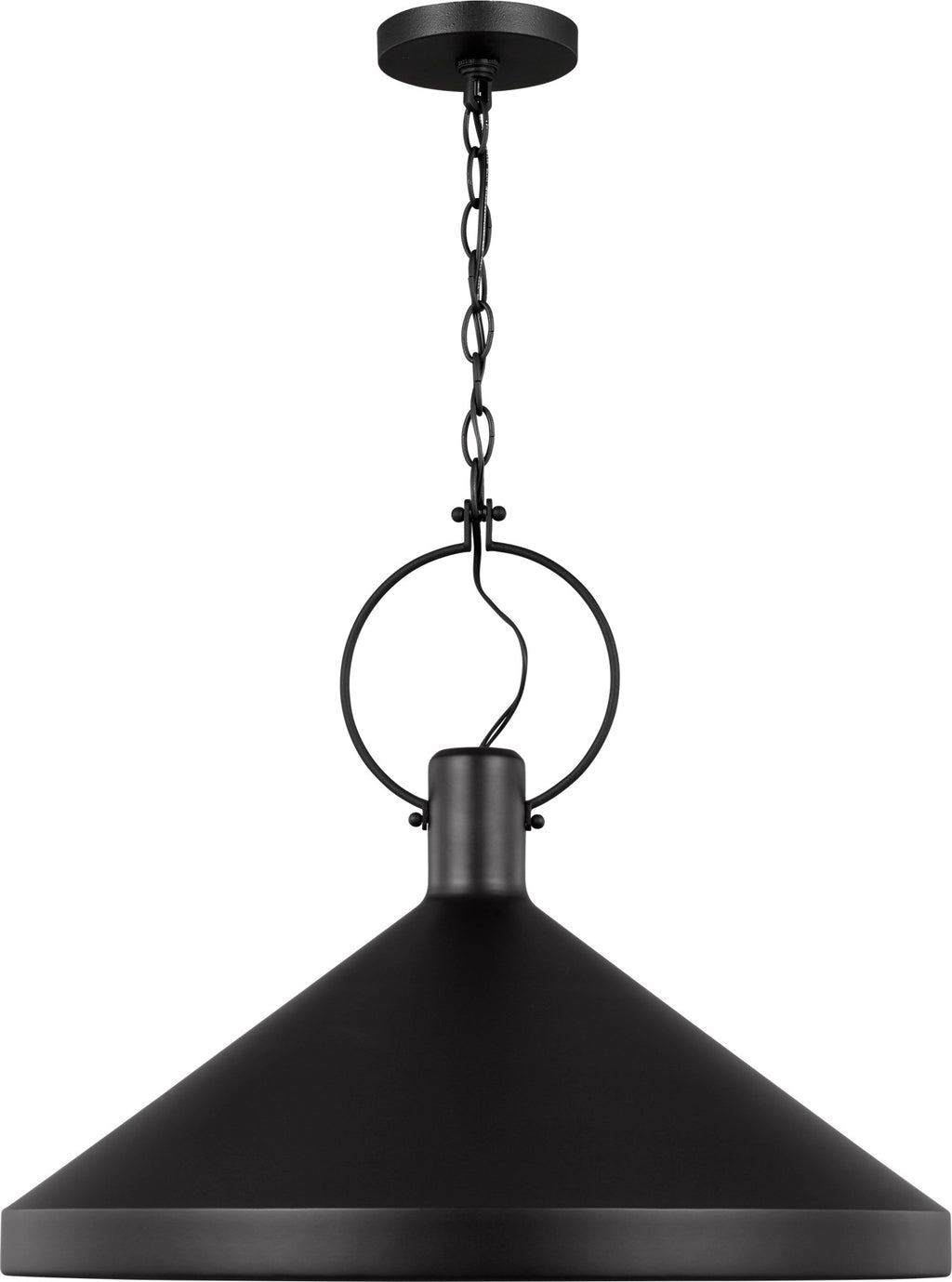 Lyon Large Pendant in Midnight Black