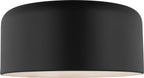 Malone Large Flush Mount in Midnight Black