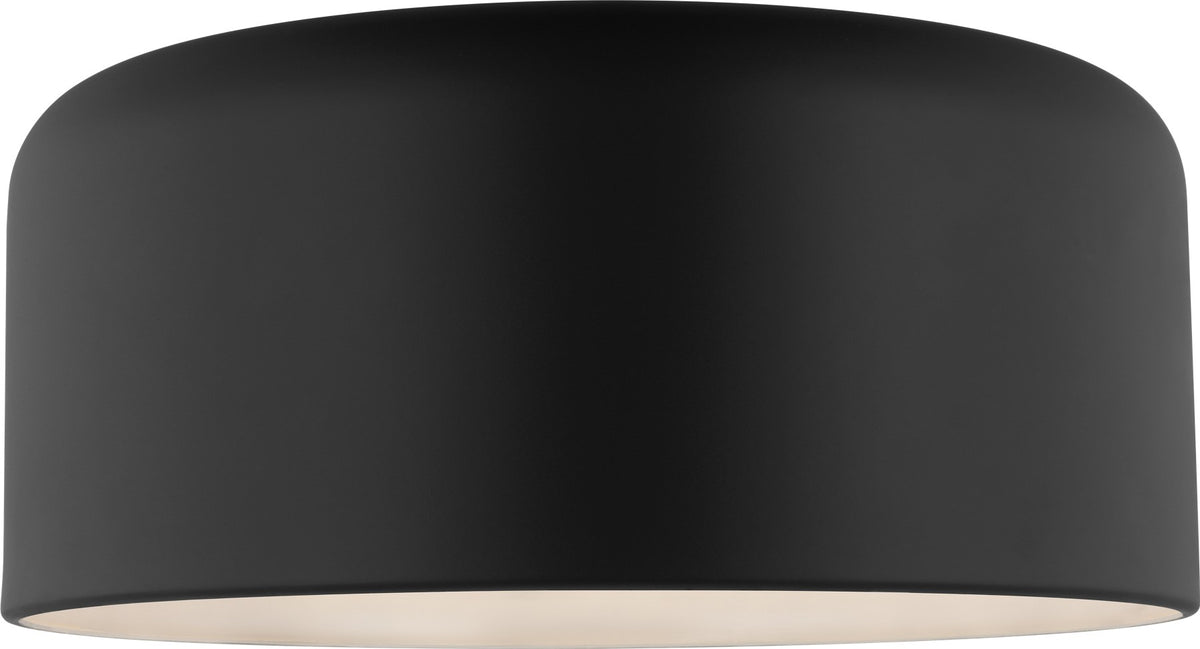 Malone Large Flush Mount in Midnight Black