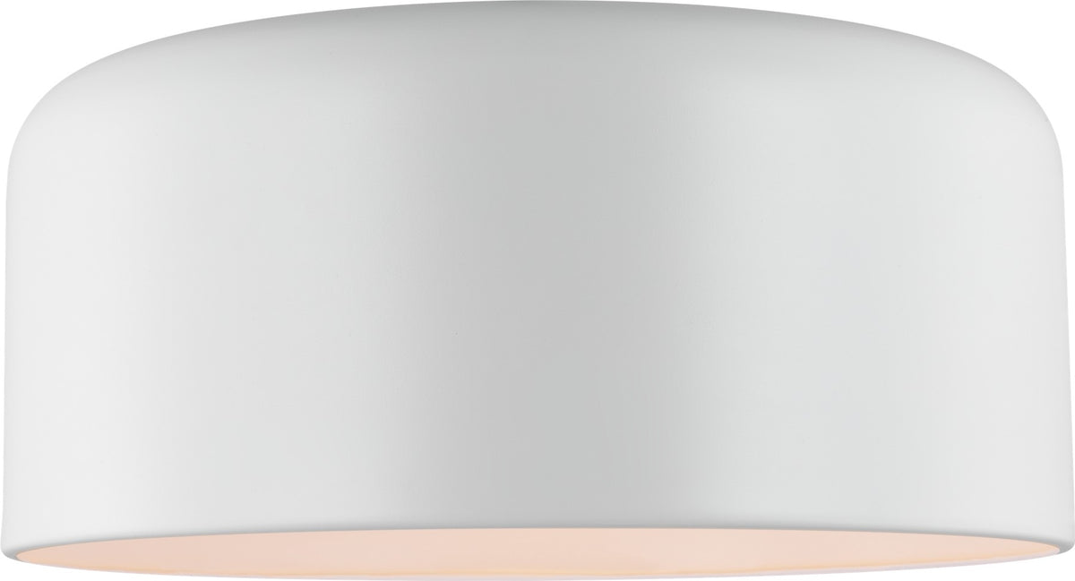 Malone Large Flush Mount in Matte White