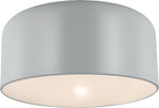 Malone Large Flush Mount in Matte Grey