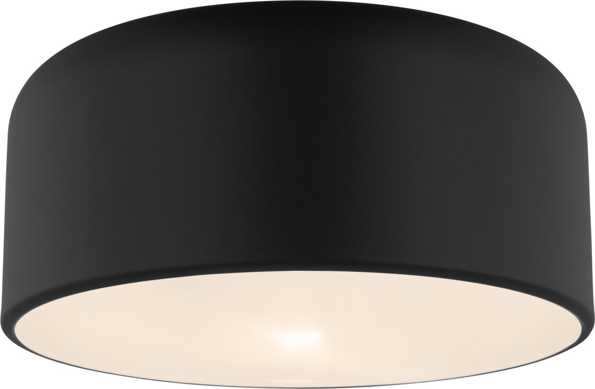 Malone Medium Flush Mount in Midnight Black