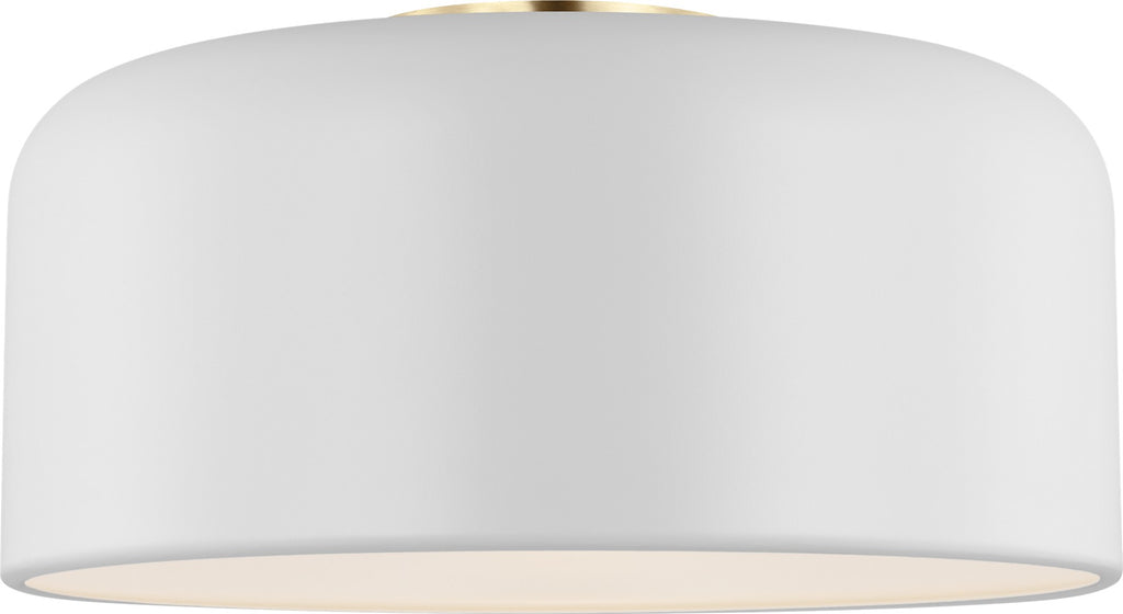Malone Medium Flush Mount in Matte White