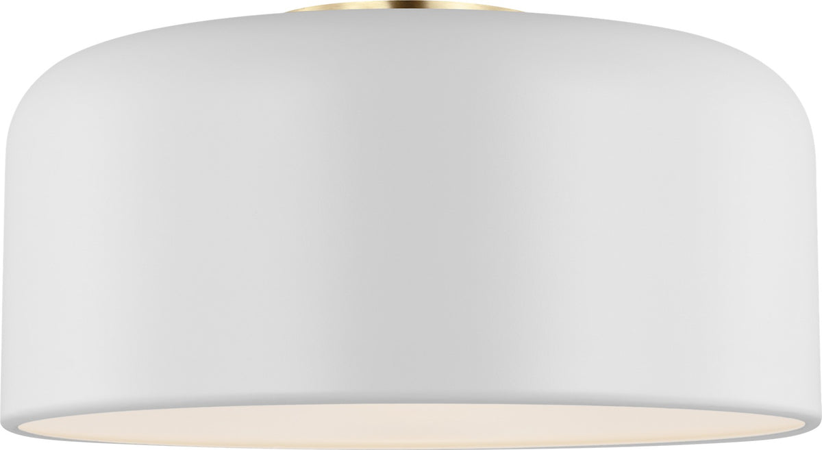 Malone Medium Flush Mount in Matte White