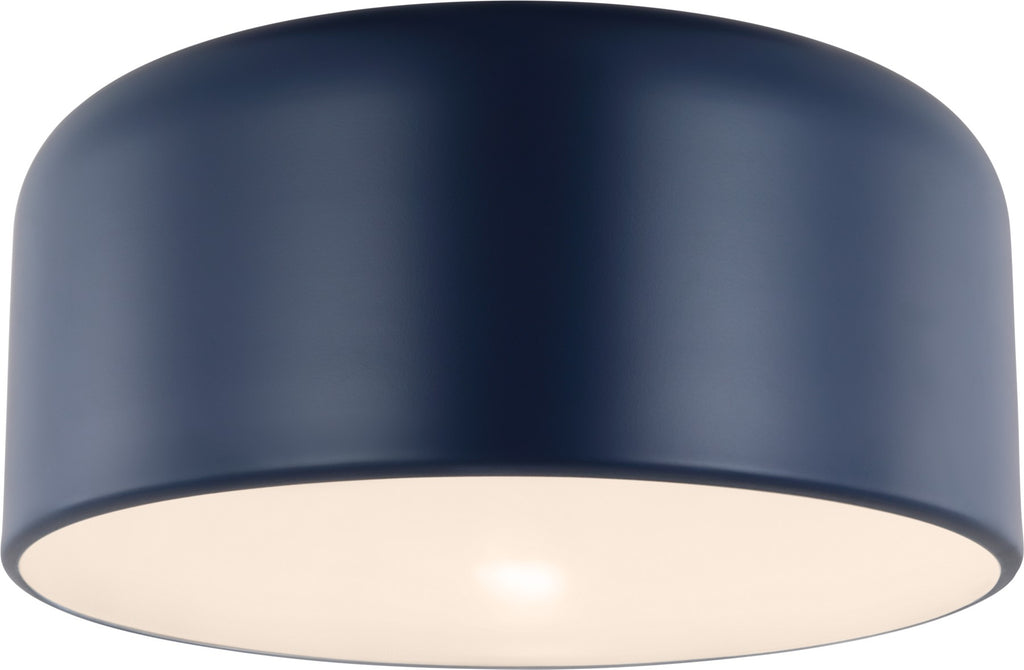 Malone Medium Flush Mount in Navy