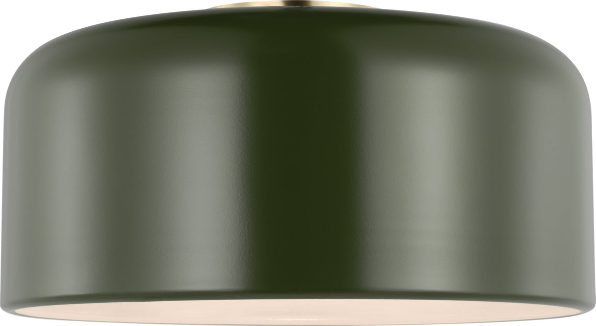 Malone Medium Flush Mount in Olive
