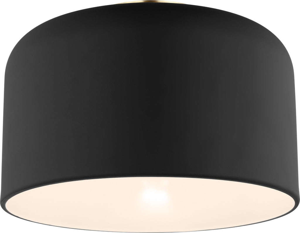 Malone Small Flush Mount in Midnight Black