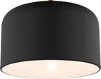 Malone Small Flush Mount in Midnight Black