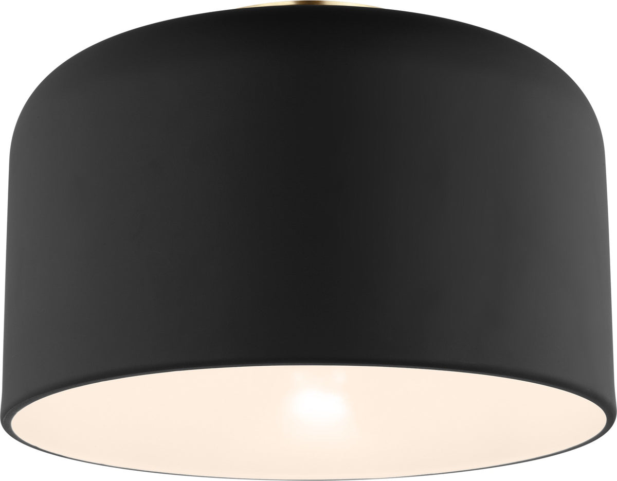 Malone Small Flush Mount in Midnight Black