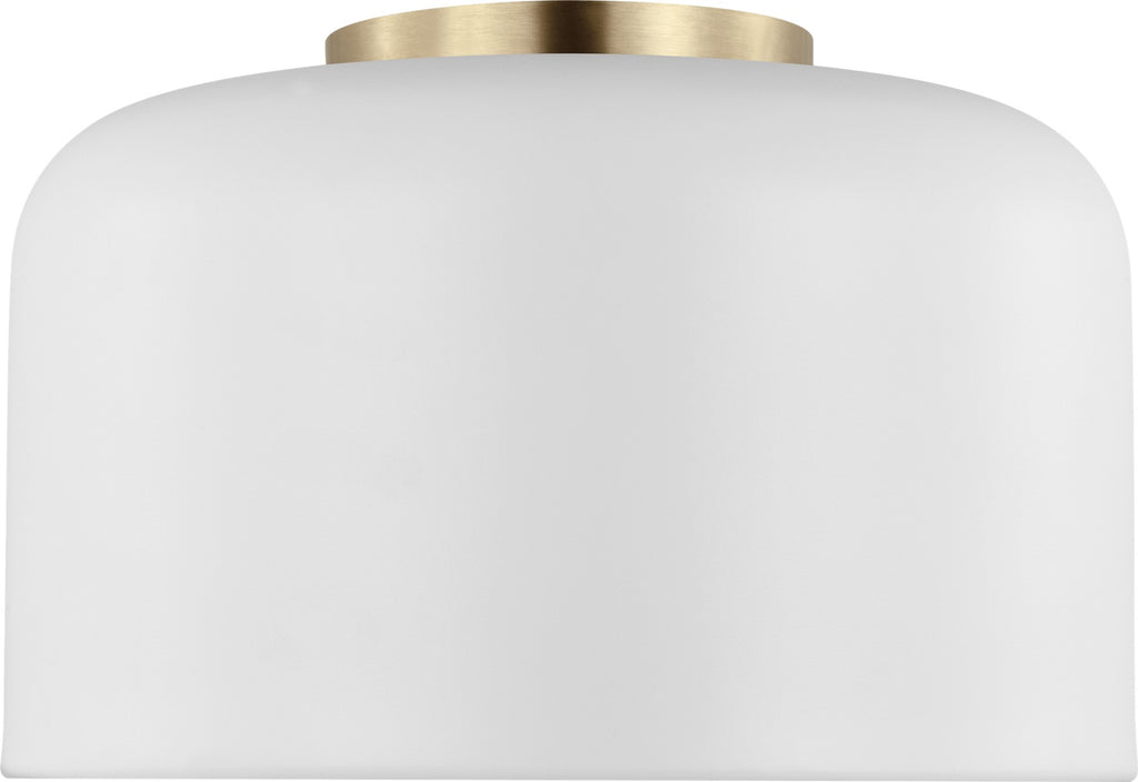 Malone Small Flush Mount in Matte White