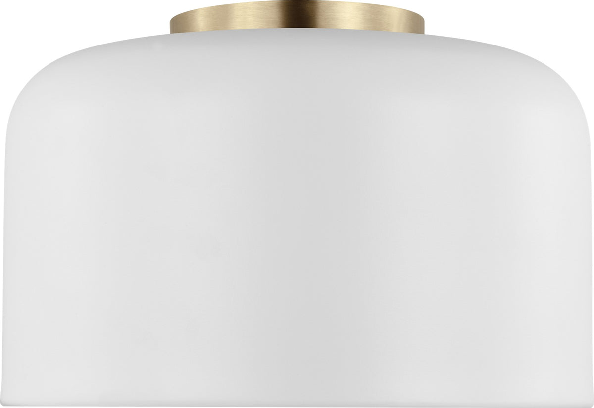 Malone Small Flush Mount in Matte White