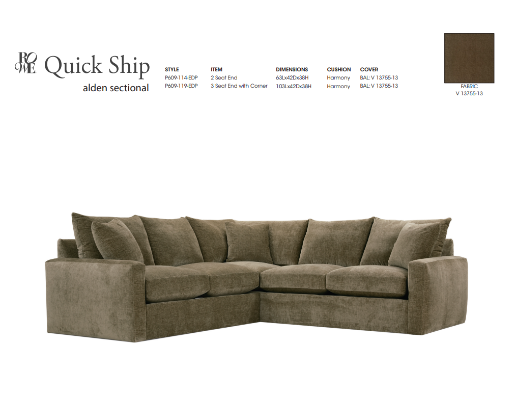 Quick Ship Alden Sectional
