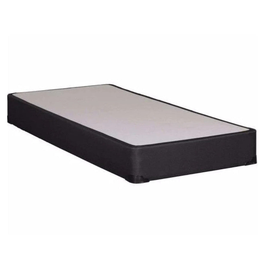 Black boxspring on a white background