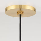 Stella frosted globe pendant detail