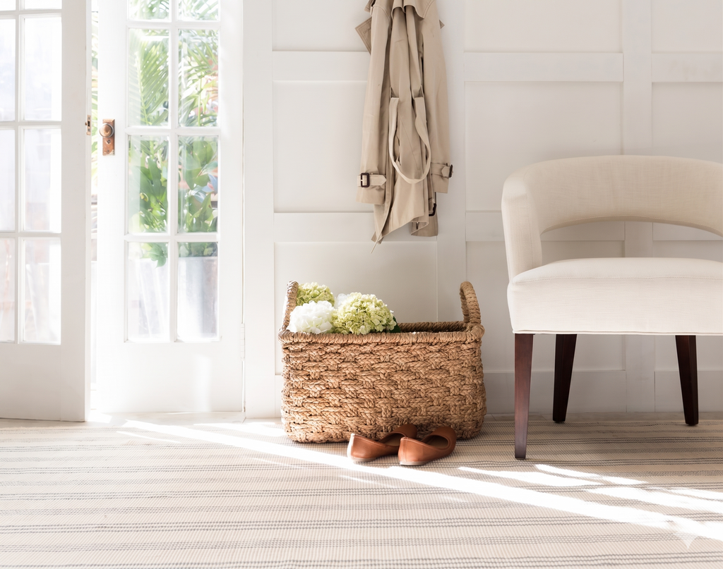 Swedish Stripe Handwoven Cotton Rug