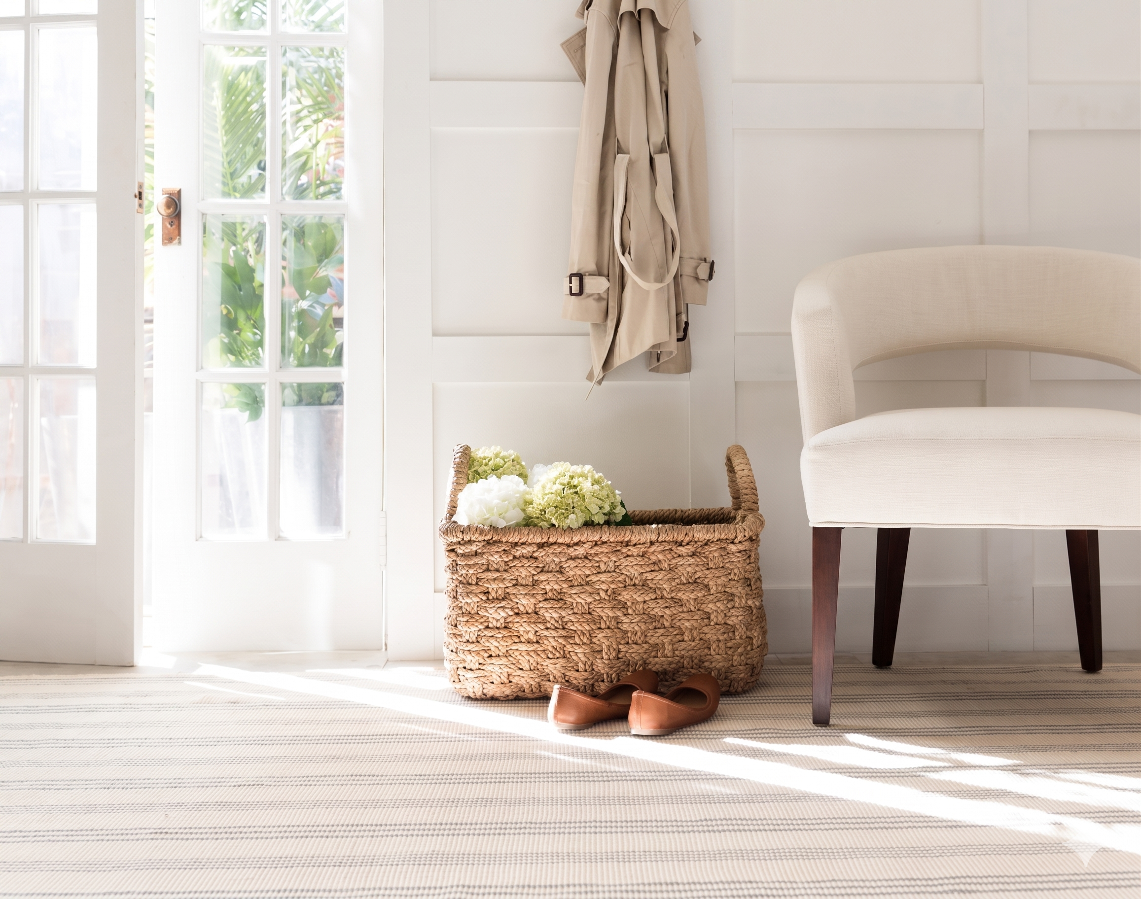 Swedish Stripe Handwoven Cotton Rug