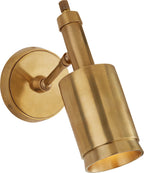 Anders Small Articulating Wall Light in Hand-Rubbed Antique Brass