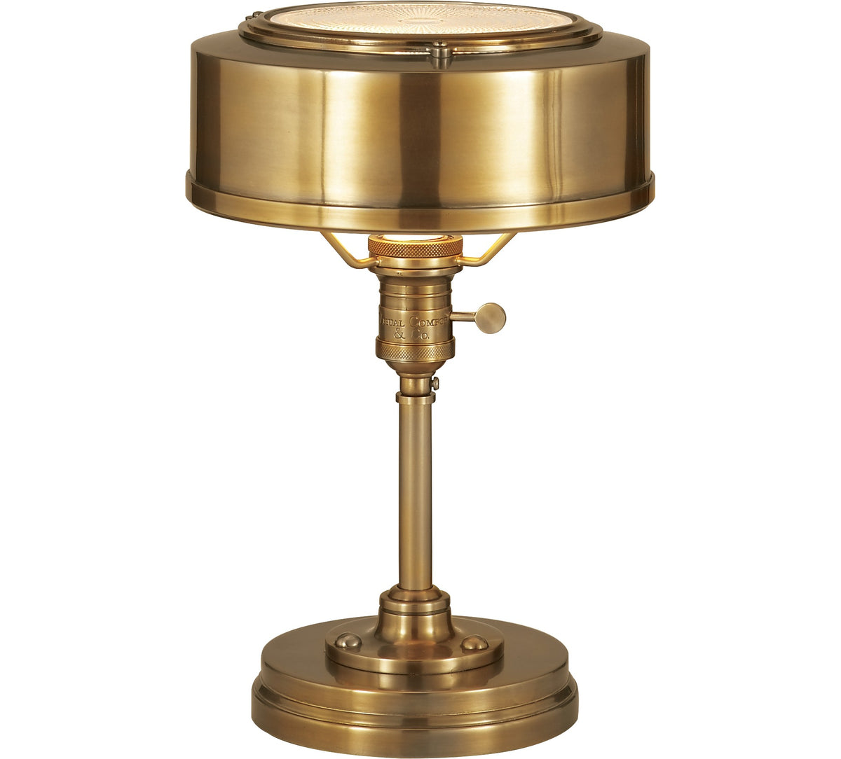 Henley Task Lamp by Thomas O'Brien in Hand-Rubbed Antique Brass