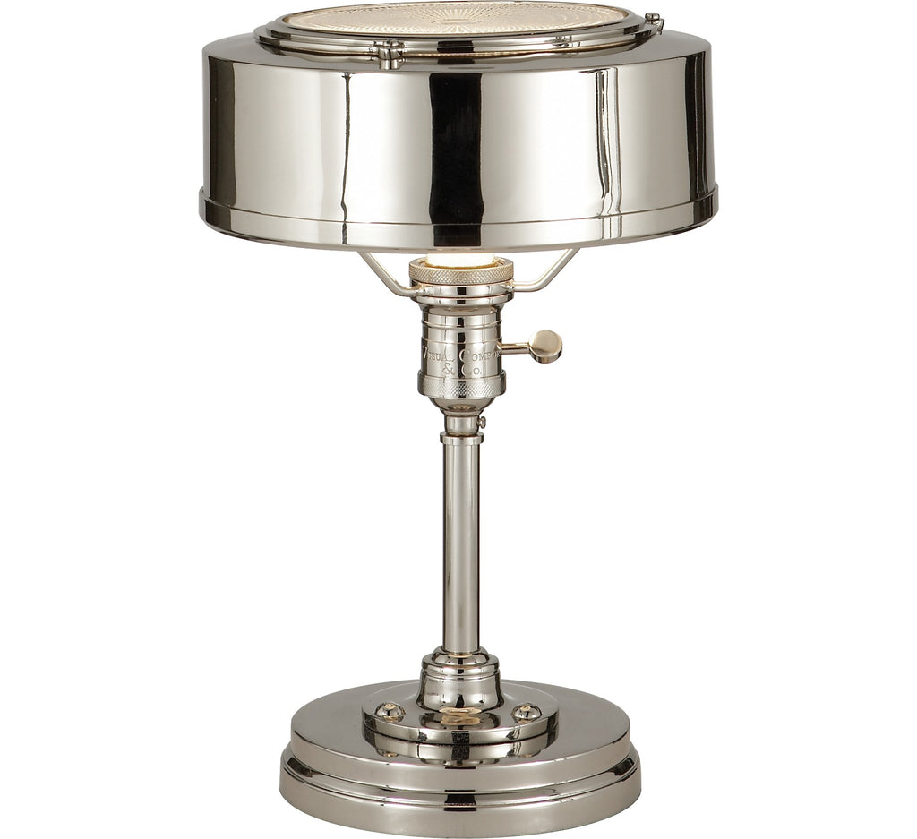 Henley Task Lamp by Thomas O'Brien in Polished Nickel