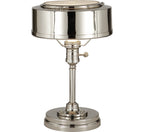 Henley Task Lamp by Thomas O'Brien in Polished Nickel