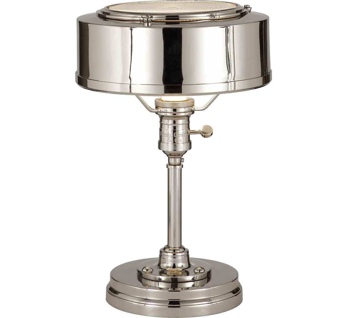 Henley Task Lamp by Thomas O'Brien in Polished Nickel