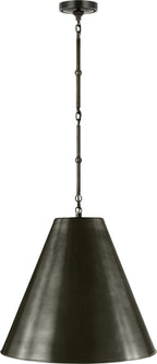 Goodman Medium Hanging Light in Bronze with Bronze shade