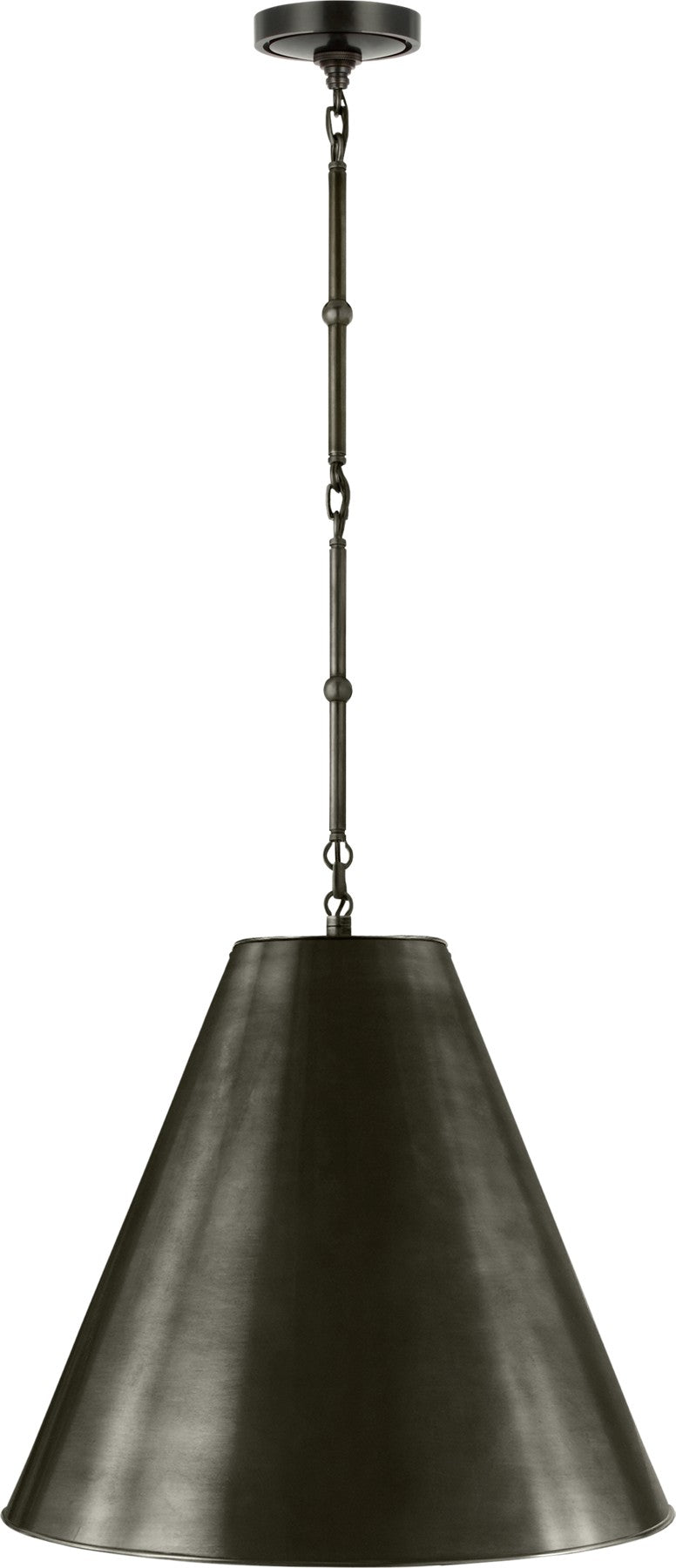 Goodman Medium Hanging Light in Bronze with Bronze shade