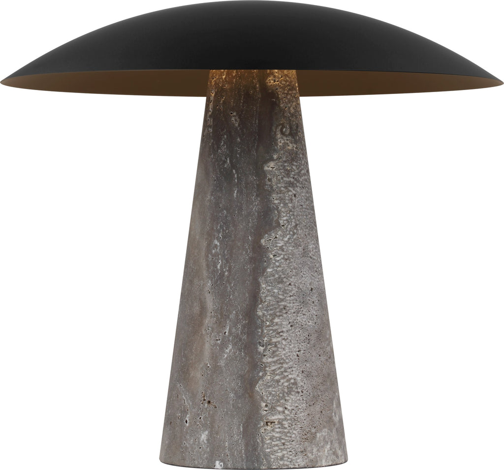 Aegis Medium Travertine Table Lamp