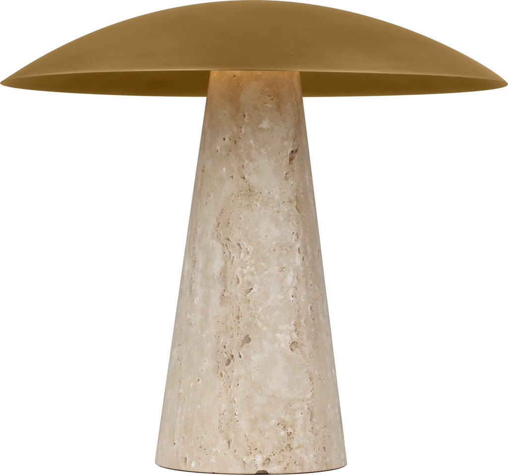 Aegis Medium Travertine Table Lamp