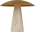 Aegis Medium Travertine Table Lamp