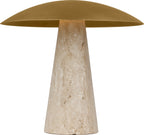 Aegis Medium Travertine Table Lamp