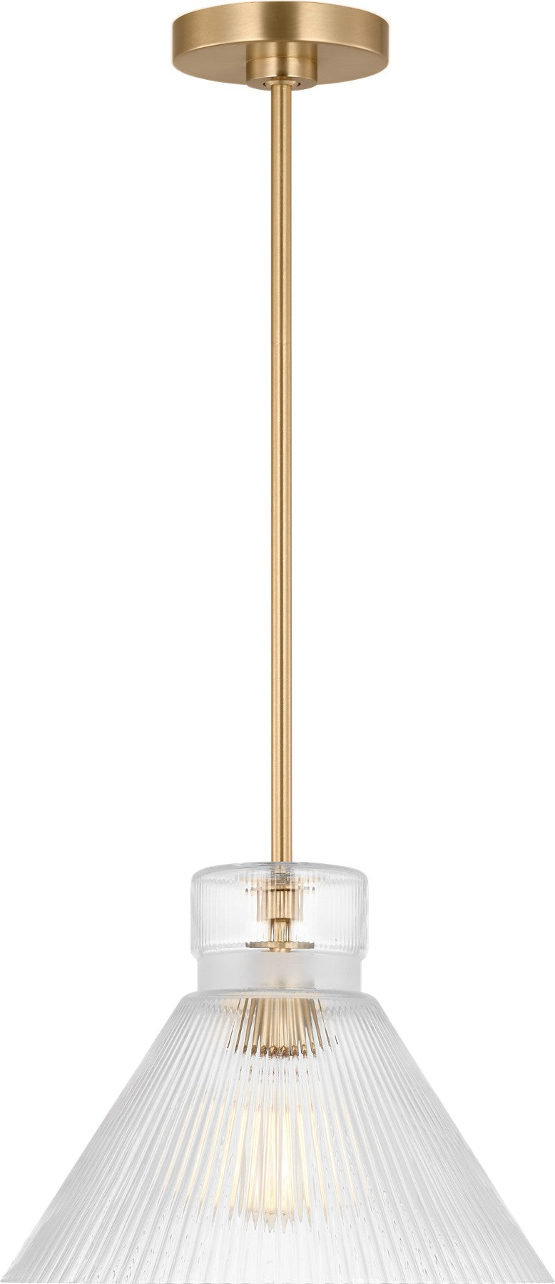 Liouet Medium Pendant in Satin Brass