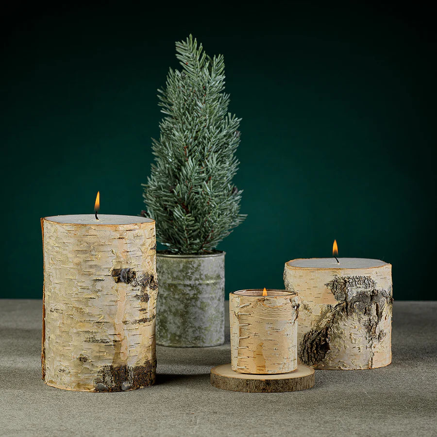 Birchwood Fragrance Free Pillar Candle - Small
