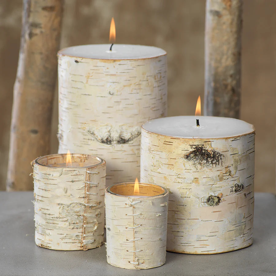 Birchwood Fragrance Free Pillar Candle - Small
