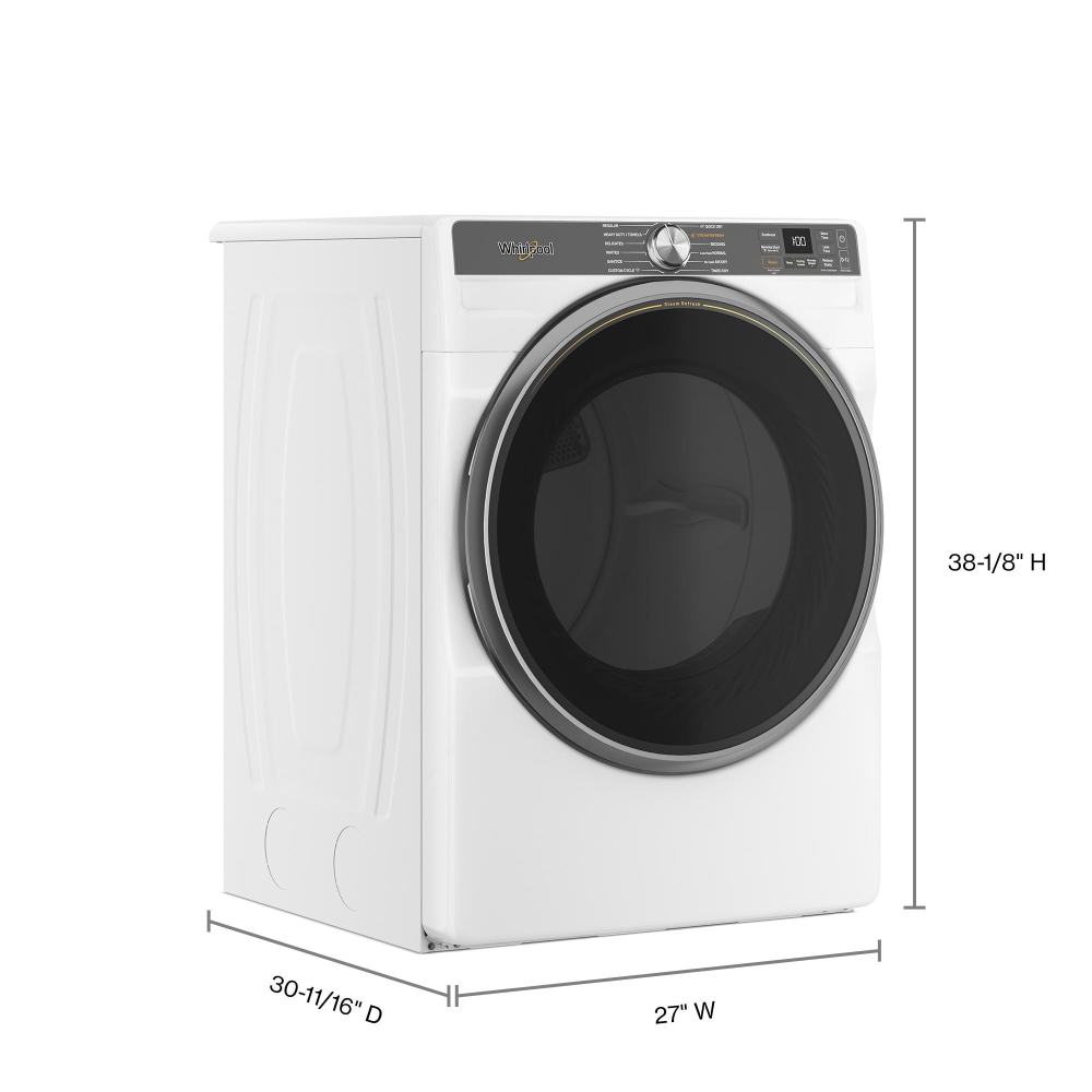 Smart Front Load Electric Dryer with Steam