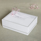 Botanica Glass Flower Napkin Rings - Set of 4 Boxed - Pink