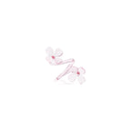 Botanica Glass Flower Napkin Rings - Set of 4 Boxed - Pink