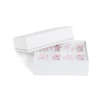 Botanica Glass Flower Napkin Rings - Set of 4 Boxed - Pink