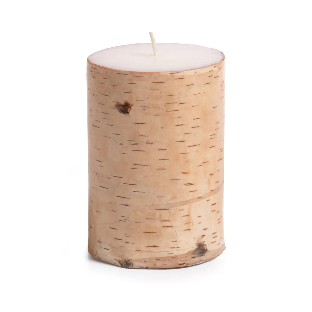 Birchwood Scented Pillar Candle - 4x6