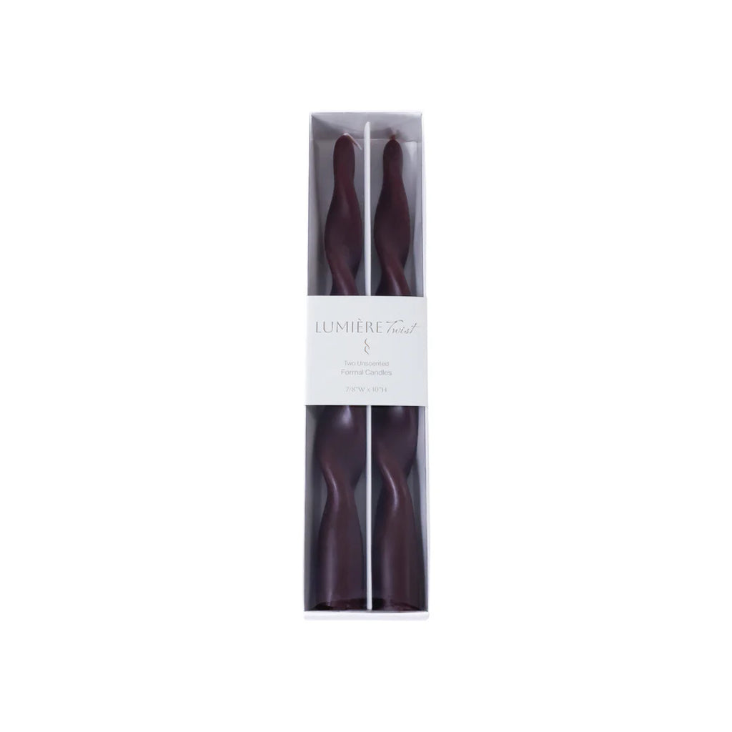 Lumière Twist Formal Candles